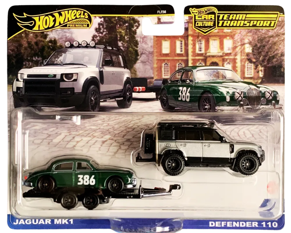 Jaguar MK1 + 2023 Land Rover Defender 110 Team Transport