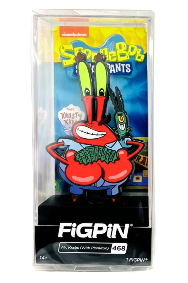 Mr. Krabs (With Plankton) FigPin