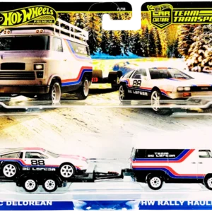 DMC Delorean + HW Rally Hauler